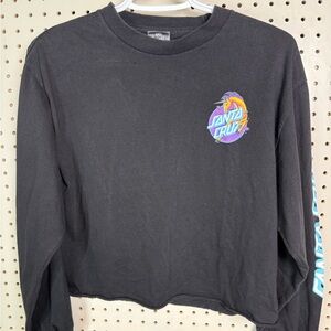 Santa Cruz Unicorn Crop long sleeve with unicorn Logo